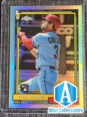 2021 Topps Update Dylan Carlson Chrome Refractor SP Insert Rookie RC #TC92-45